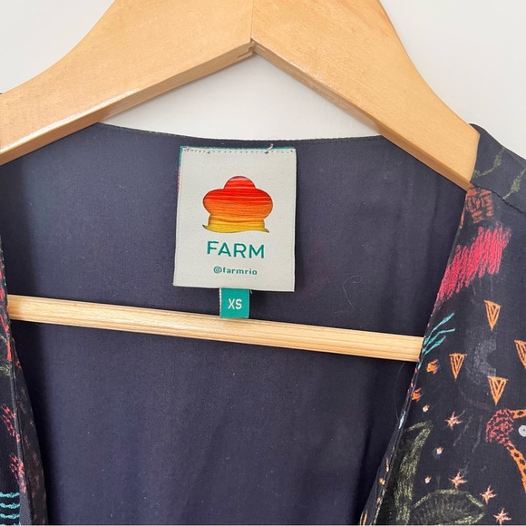 Farm Rio Black River Creatures Maxi Dress - Picture 13 of 13